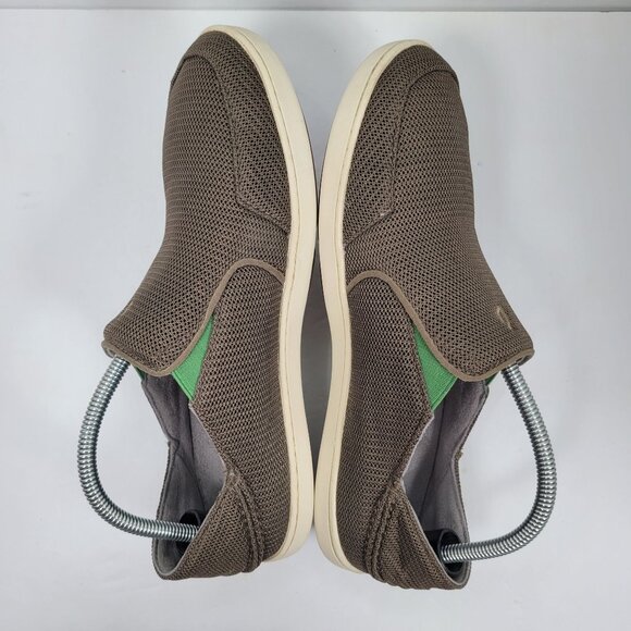 Olukai Men's Brown & Green Mesh Slip-On Casual Shoes 10188-13AP US Size 9 - Picture 6 of 8
